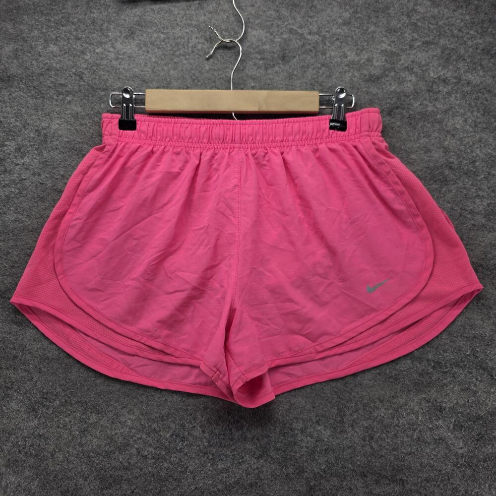 Nike Shorts Womens L Pink 3 In Lined Running Athletic Dri-FIT Mesh Breathable